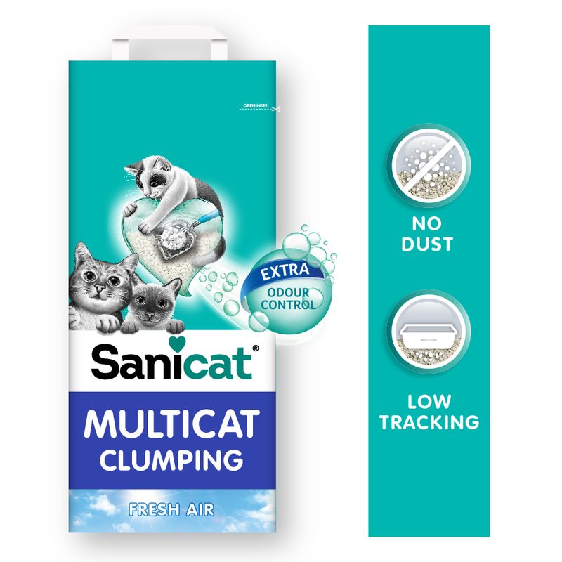 Sanicat Multicat Clumping Cat Litter 12l