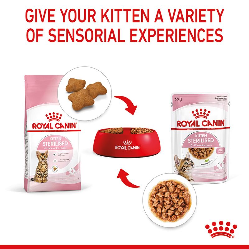 Royal Canin Sterilised Kitten in Gravy 12 x 85g