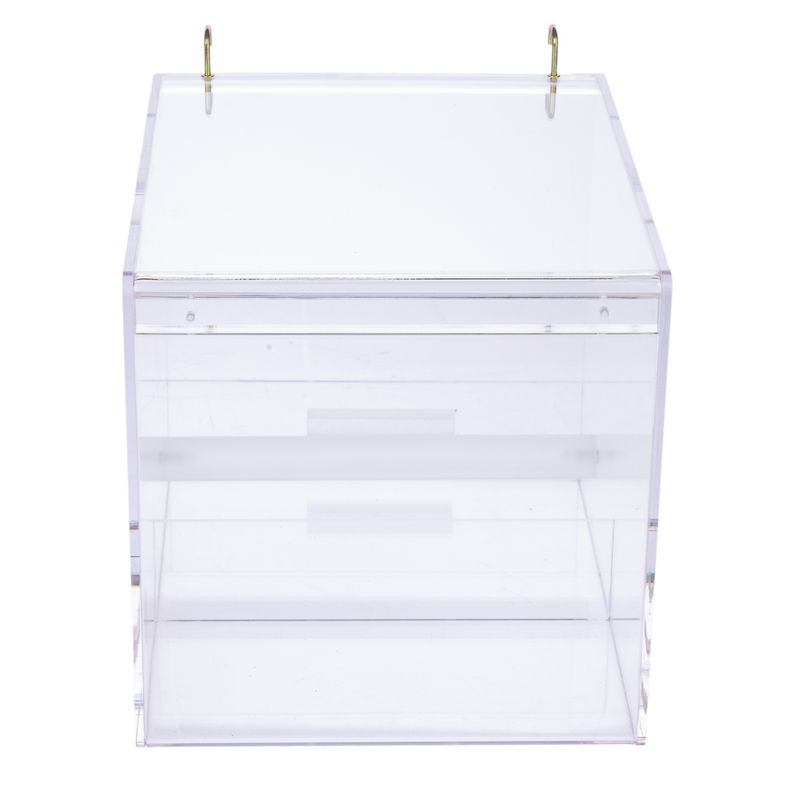 TIAKI No-Mess Acrylic Bird Feeder Size S: 13 x 14 x 13cm (L x W x H)