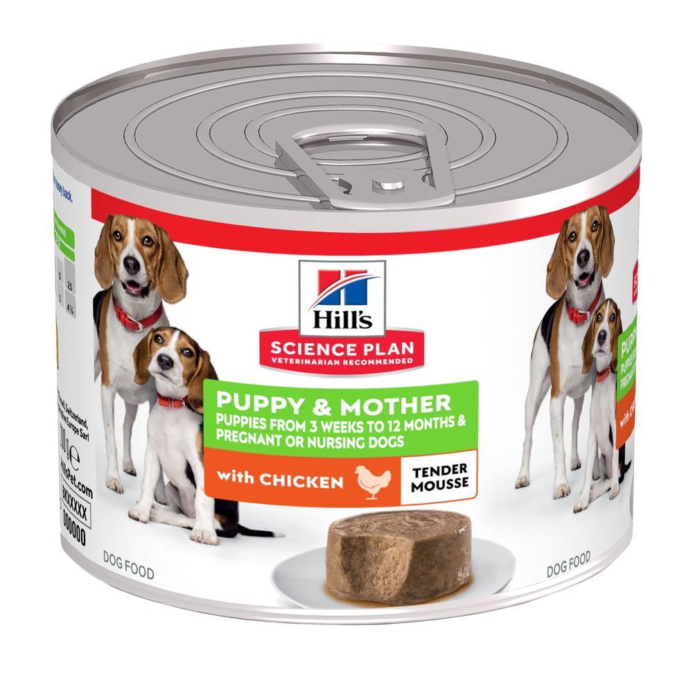 Hill's Science Plan Puppy & Mother Tender Mousse Chicken (12 x 200g)
