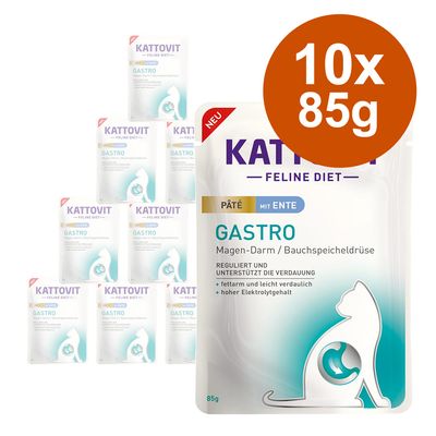 Kattovit Gastro Paté 10 x 85g Duck