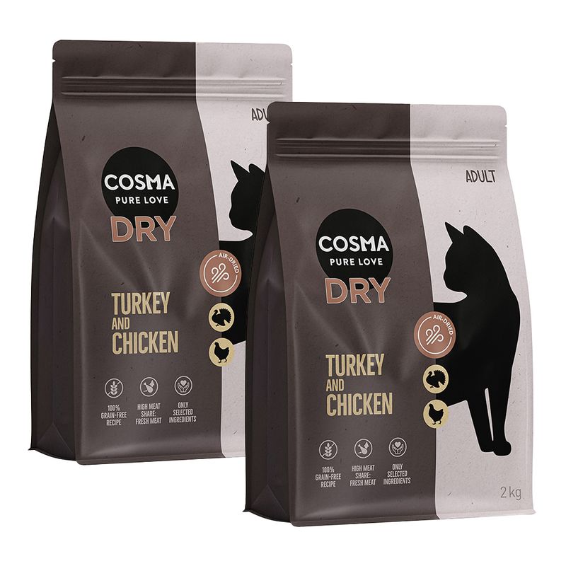 Cosma Turkey & Chicken Dry Food 400g