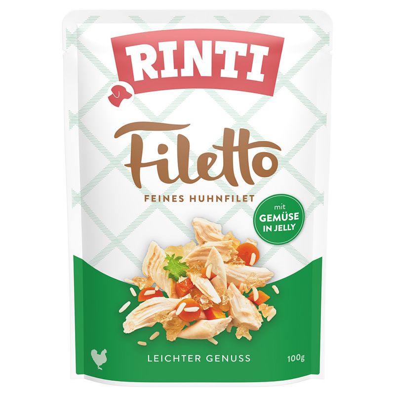 RINTI Filetto Pouch in Jelly 8 x 100g Mixed Pack (4 Varieties)