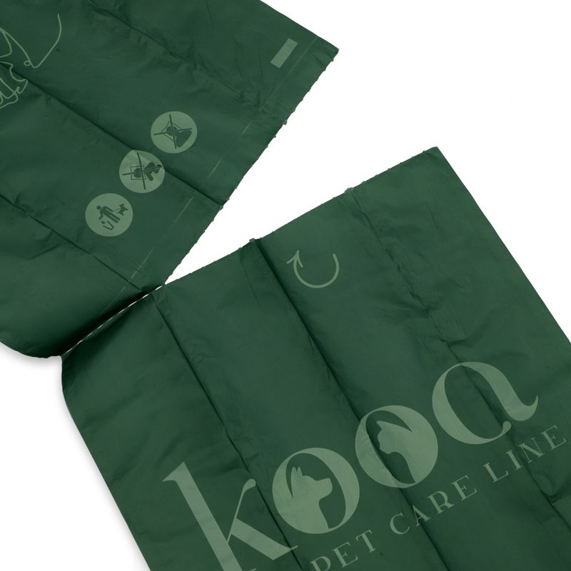 kooa Biodegradable Dog Poop Bags 6 Rolls (15 bags per roll)
