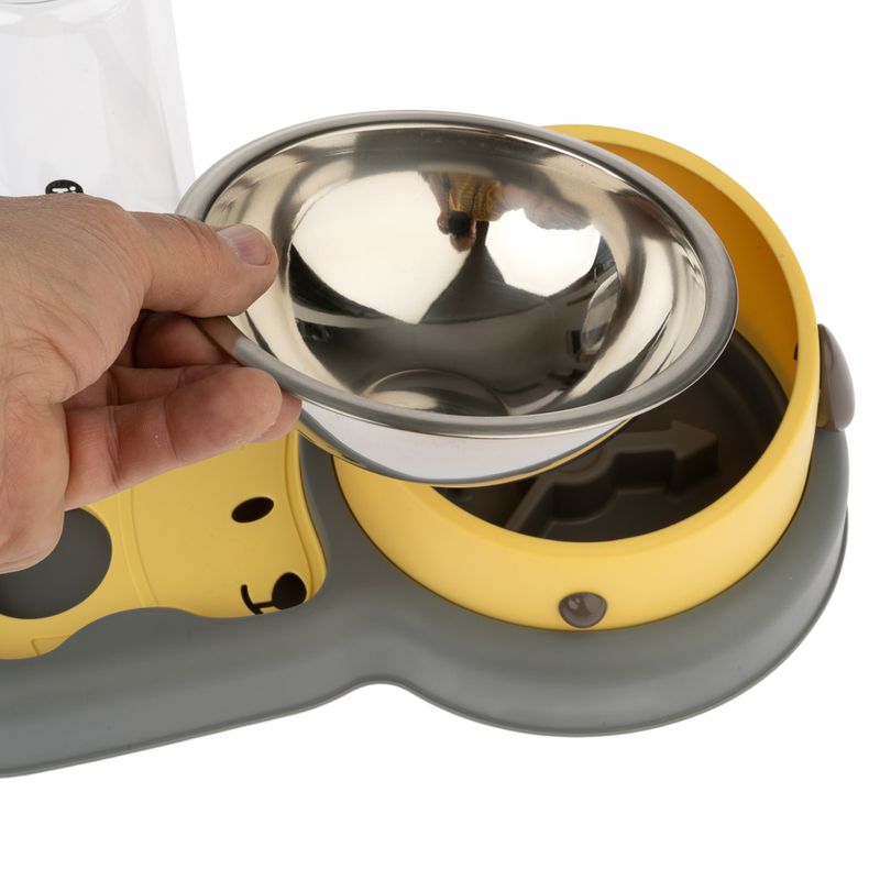 TIAKI Food and Water Dispenser 2-in-1 200ml Bowl & 500ml Bottle