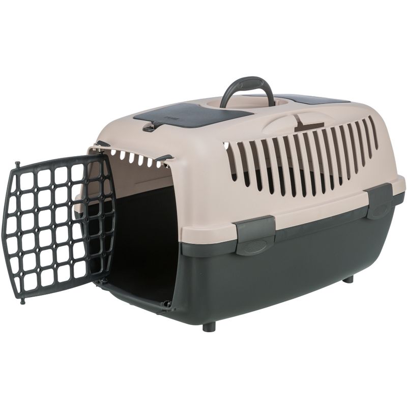 Trixie Transport Box Capri 1 XS: 48 x 32 x 31cm (L x W x H) - Dark Grey/Blush