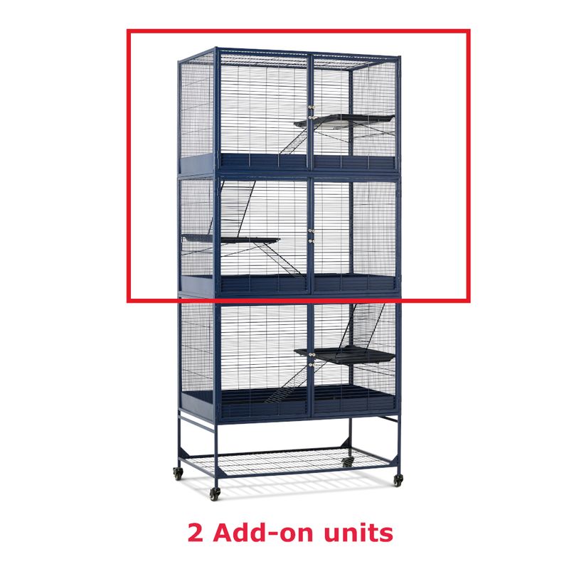 Savic Royal Suite 100 - Navy Blue Main Cage: 99.8 x 63.2 x 99cm (L x W x H)