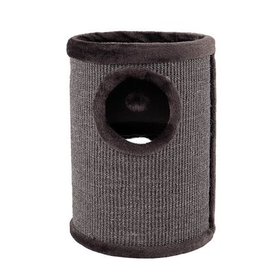 Lionto Scratching Barrel with Sisal - Grey 50 x 36 x 36cm (H x L x W)