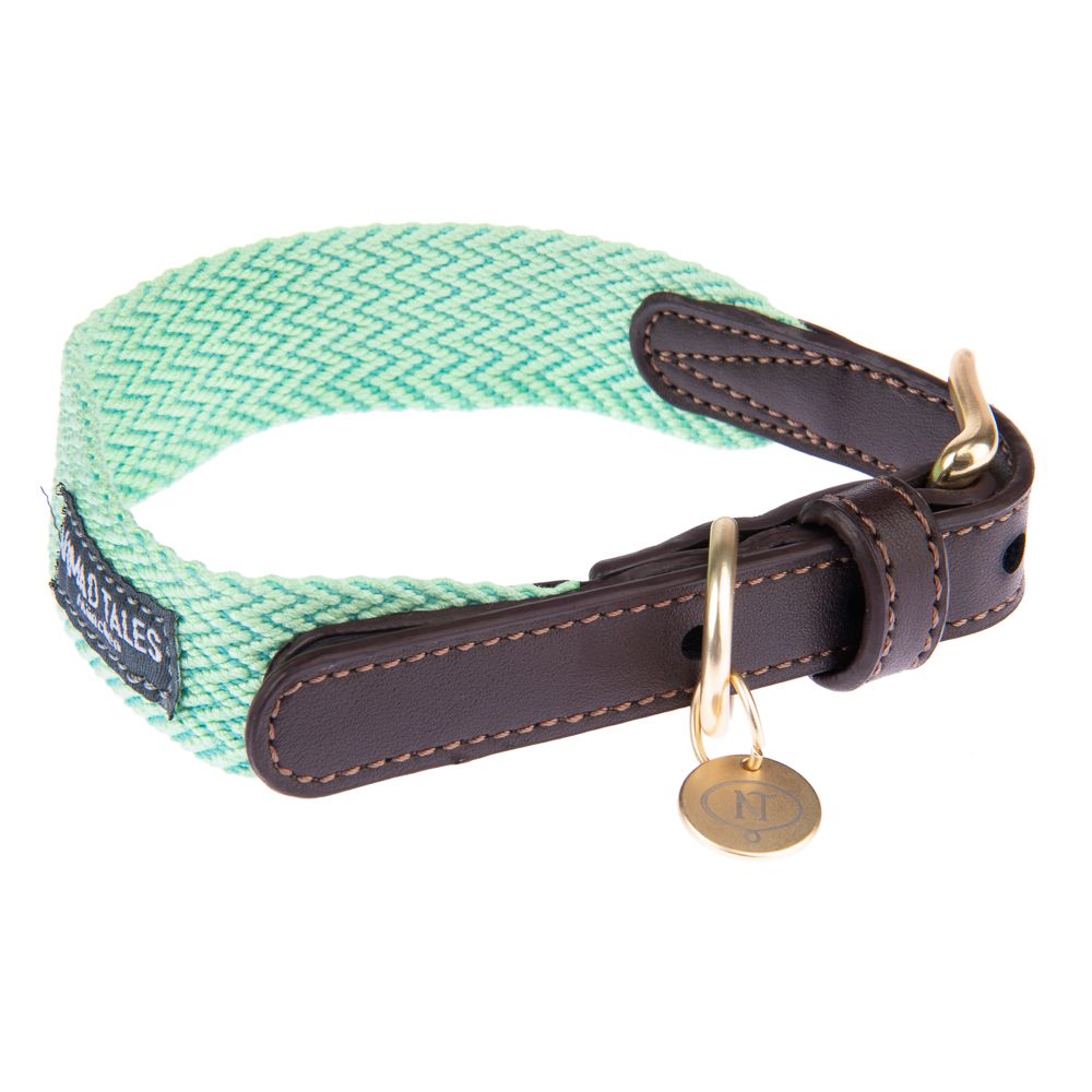 Nomad Tales Bloom Collar, mint Size XS: 30 - 36 cm neck circumference, W 25 mm