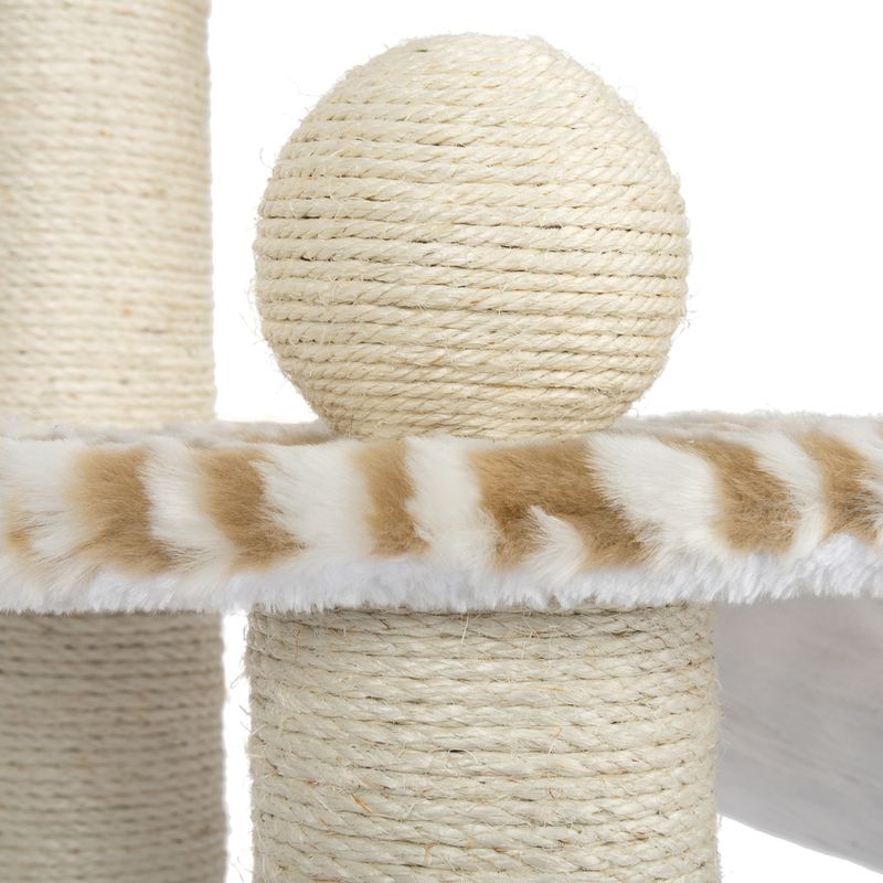 White Tiger XXL Cat Tree White (2 packages)