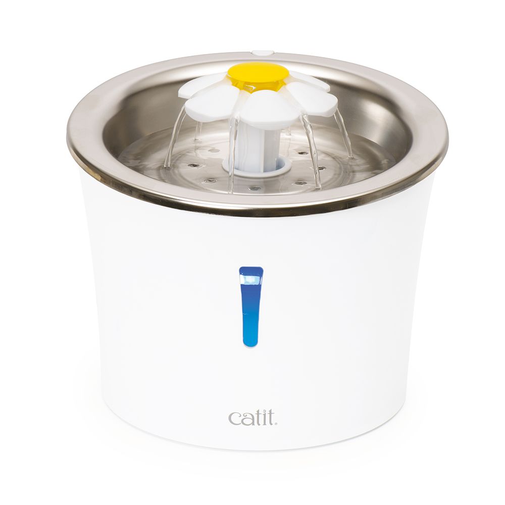 Catit Flower Drinking Fountain Stainless Steel Drinking Fountain (3 Litres)