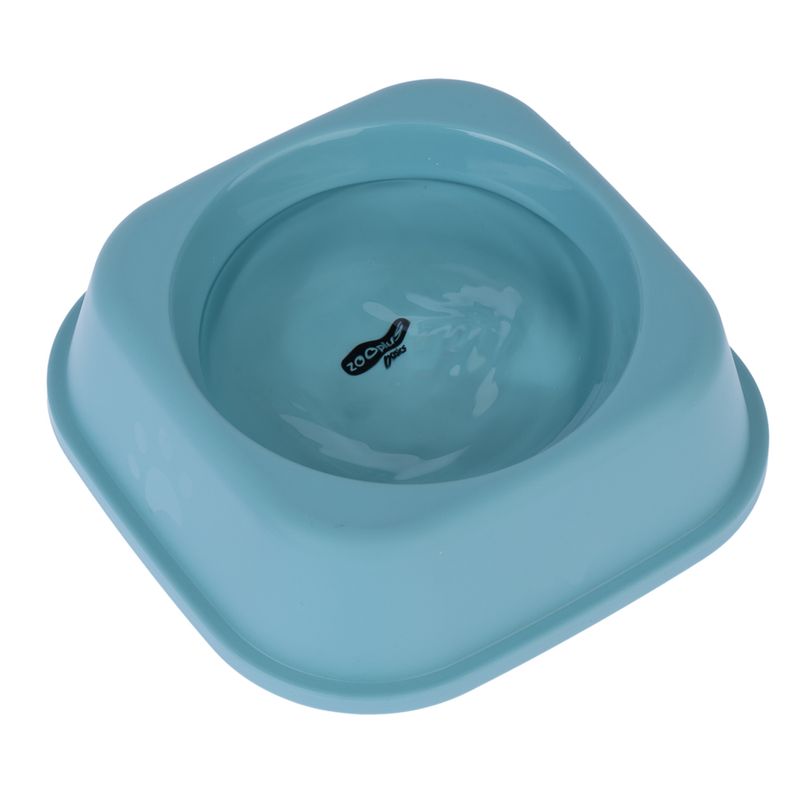 zooplus Basics Plastic Square Cat Bowls 2 x 300ml
