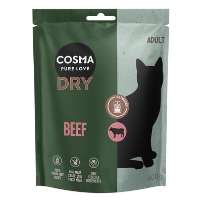 Cosma Extruded Beef Dry Food 400g