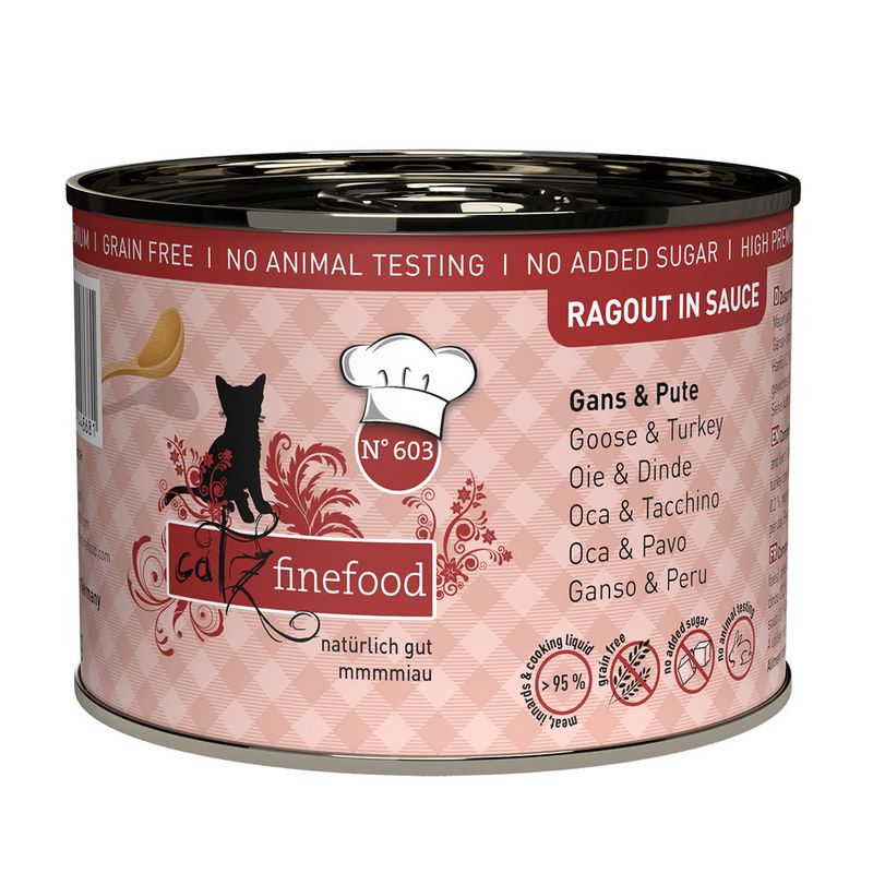 catz finefood Ragout 6 x 190g No. 603 Goose & Turkey