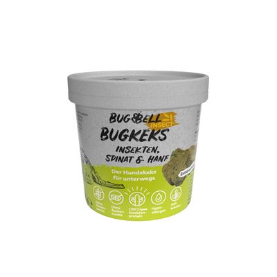 BugBell BugKeks Adult insects, spinach and hemp 150 g