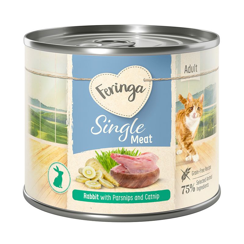 Feringa Single Meat Menu Saver Pack 12 x 200g Mix I (6 Varieties ): Chicken, Rabbit, Lamb, Veal, Duck, Salmon