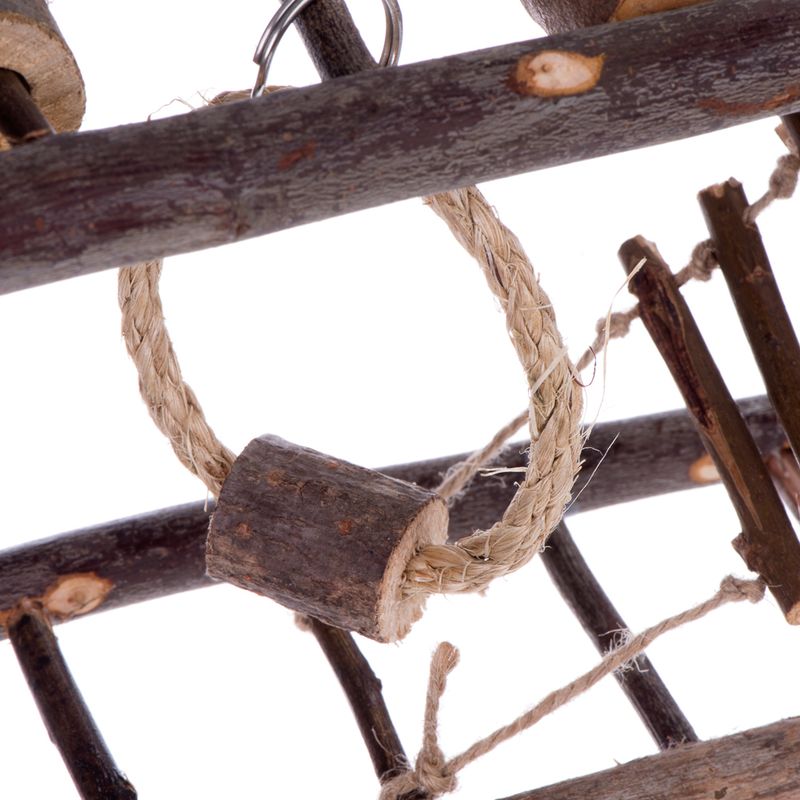 Wood Hanging Bridge for Small Pets size: 27 x 7 x 17 cm (L x W x H)