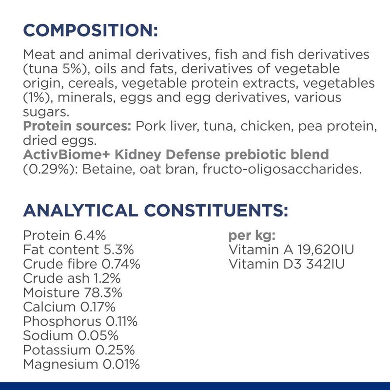 Hill's Prescription Diet k/d Kidney Care Stew - Tuna & Vegetables 24 x 82g