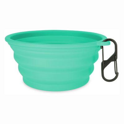 TIAKI Turquoise Silicone Travel Bowl 500ml