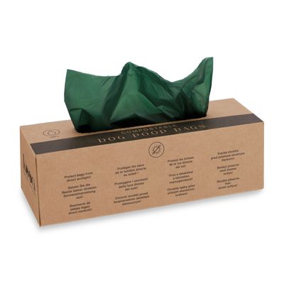 kooa Compostable Dog Waste Bag Dispenser Box 1 Box of 200 Bags