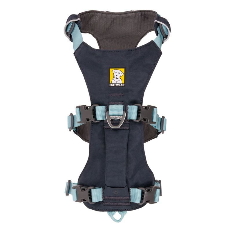 Ruffwear Dog Harness + 8.9cm Ruffwear Dog Toy Free! * Twilight Grey (Size XS: 43 - 56cm Chest Circumference) + Huckama (8.9cm)