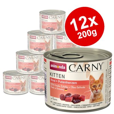 animonda Carny Kitten 12 x 200g Beef & Turkey