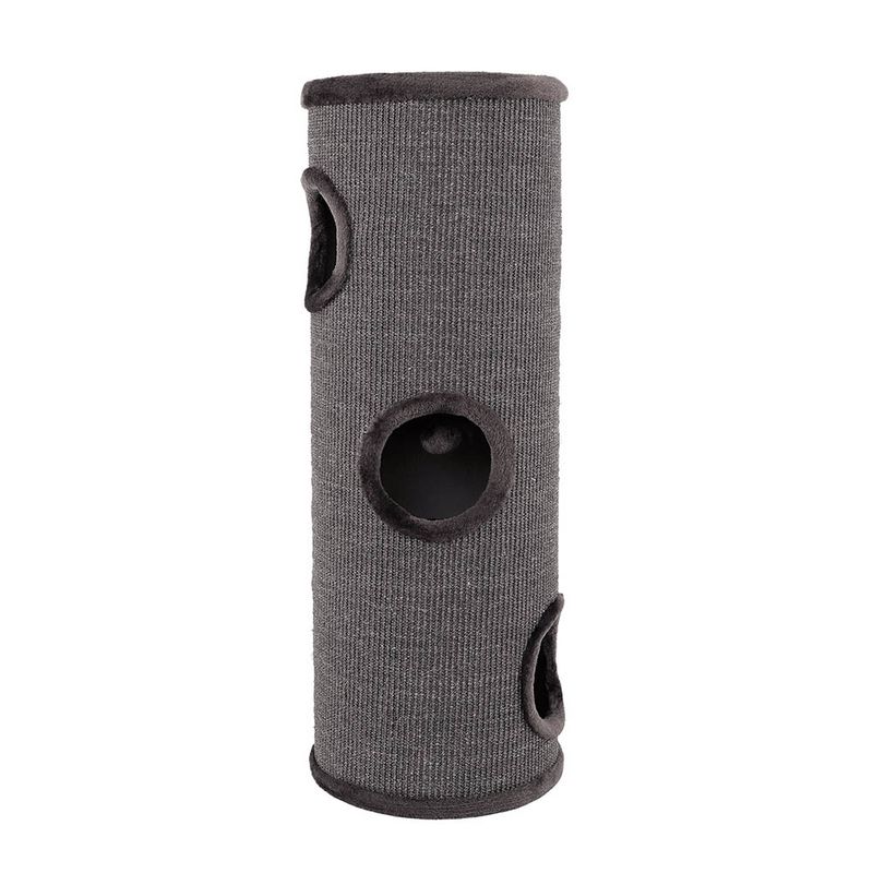 Lionto Scratching Barrel with Sisal - Grey 50 x 36 x 36cm (H x L x W)