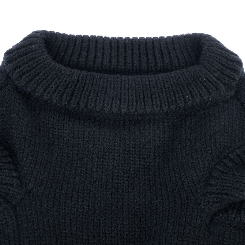 Nomad Tales Blush Dog Jumper - Ebony approx. 35cm Back Length