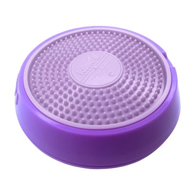 KONG Licks Spinz Dog Toy Purple, Size S: approx. diameter 15.2 x (H) 3.8 cm