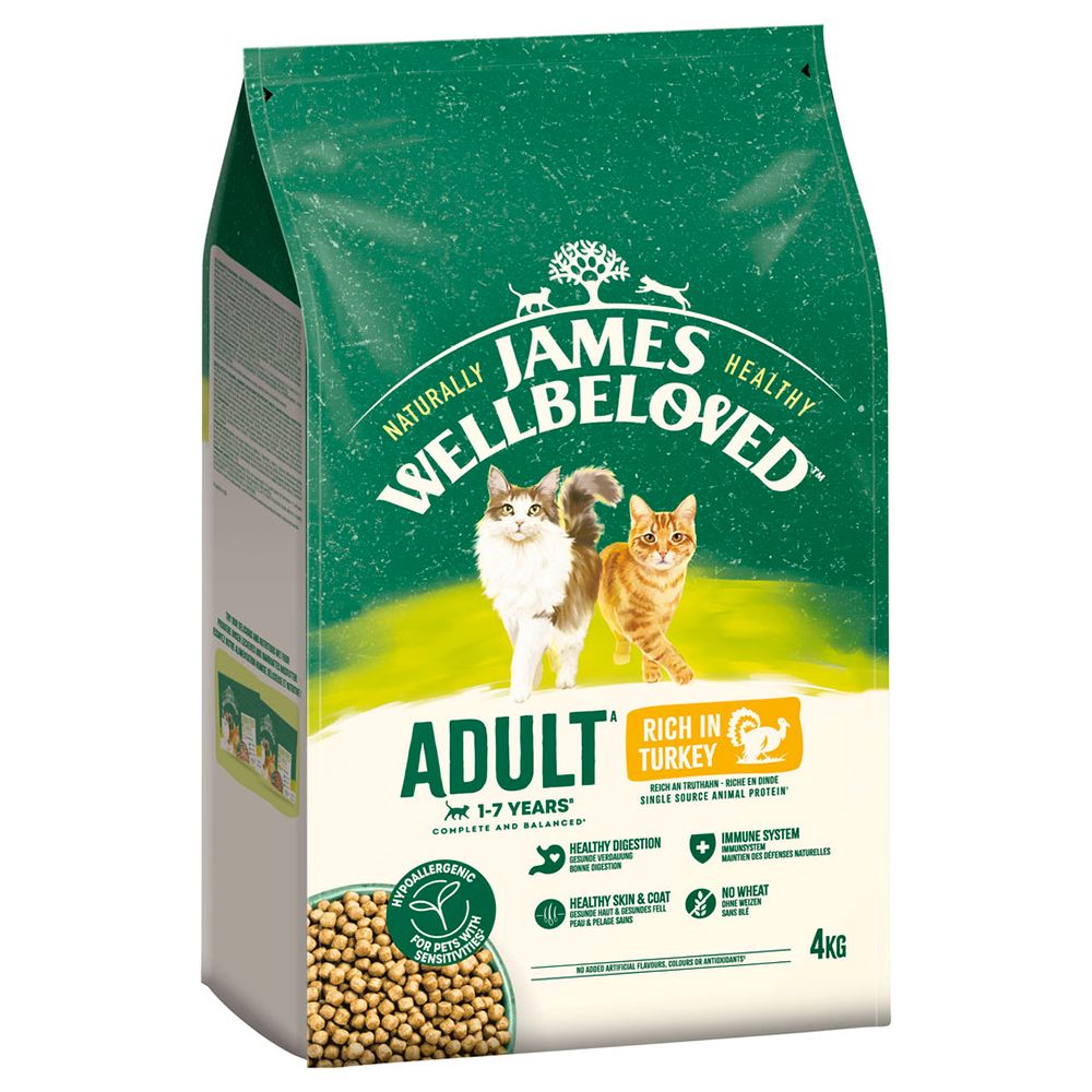 James Wellbeloved Adult Cat Hypoallergenic Turkey & Rice 4kg