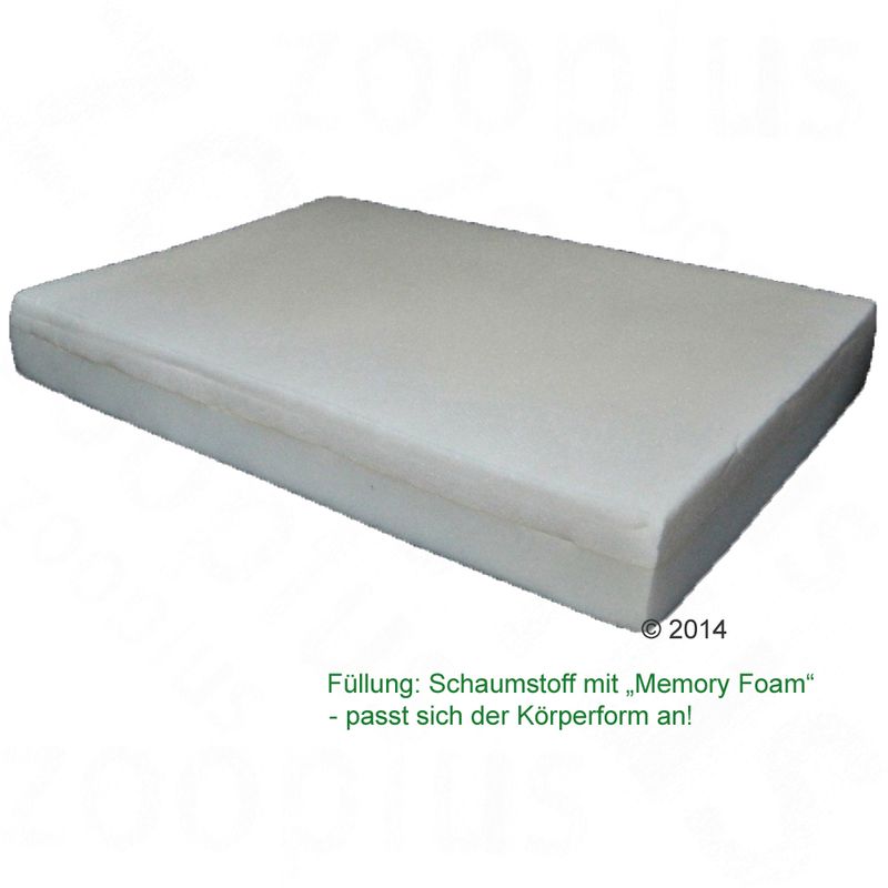 Outdoor Memory Foam Bed 100 x 70 x 12 cm (L x W x H)
