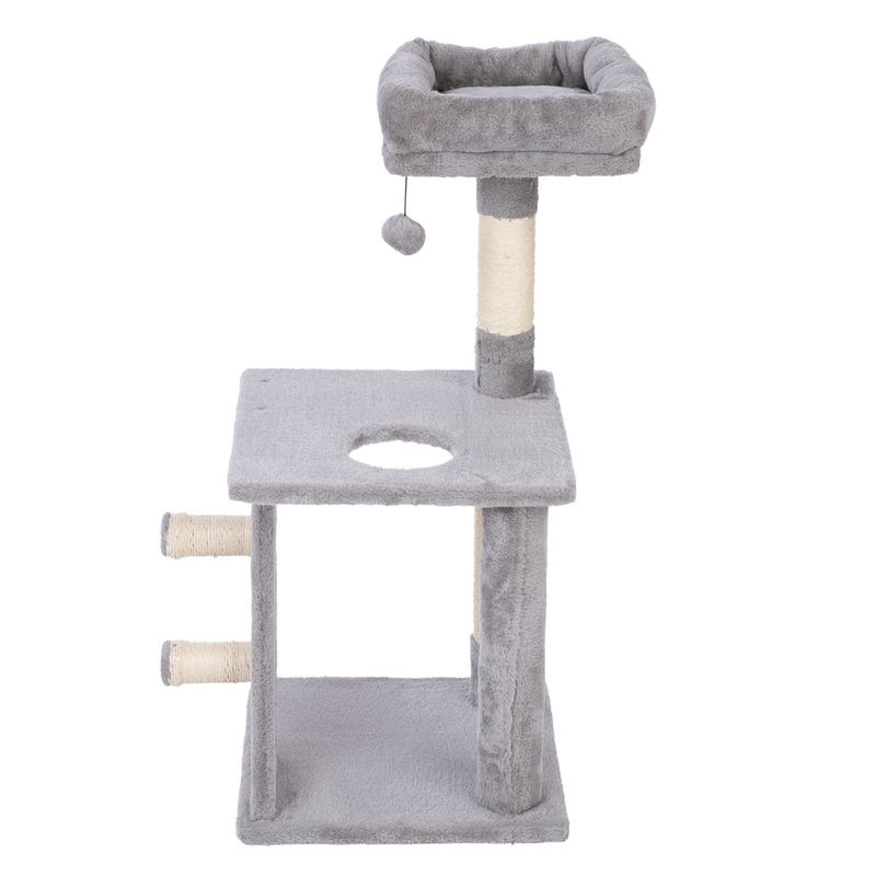 zooplus Basics Scratching Tree - Small Grey