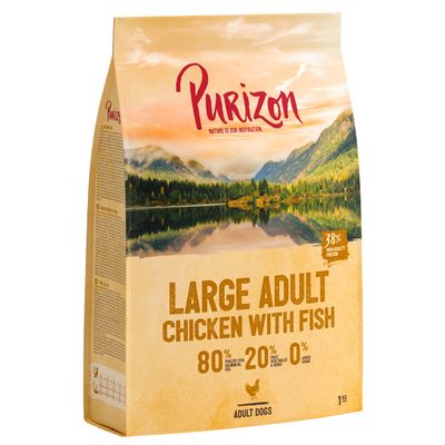 Purizon Adult Large Breed Dog – Grain-Free Chicken & Fish 12kg