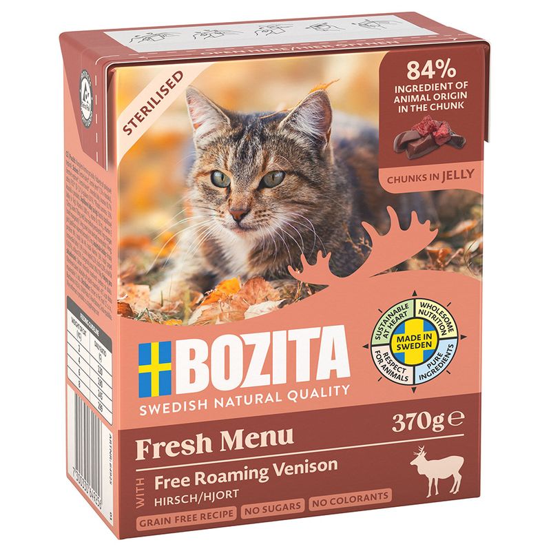 Bozita Tetra Chunks in Jelly 6 x 370g Minced Beef