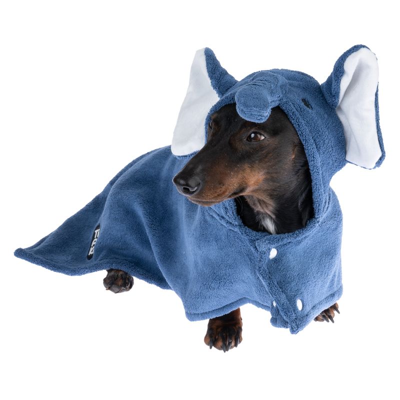 TIAKI Dog Bathrobe - Elephant approx. 40cm Back Length