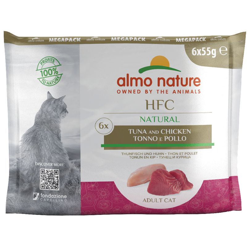 Almo Nature HFC Jelly Pouches 6 x 55g 3 Chicken Varieties