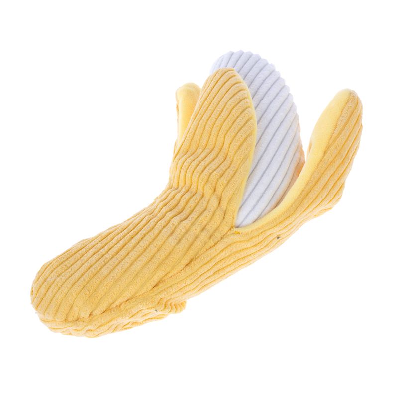 TIAKI Happy Banana Plush Dog Toy approx. 20 x 6.5 cm (L x W)
