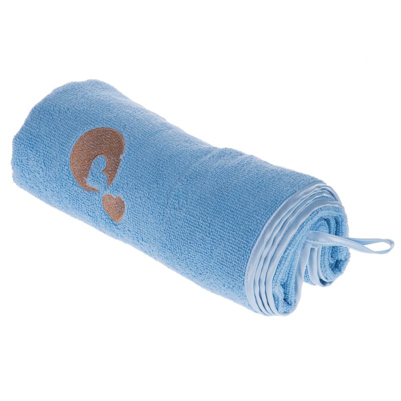 TIAKI Quick-Dry Microfibre Towel Blue: 100 x 70 cm (L x W)