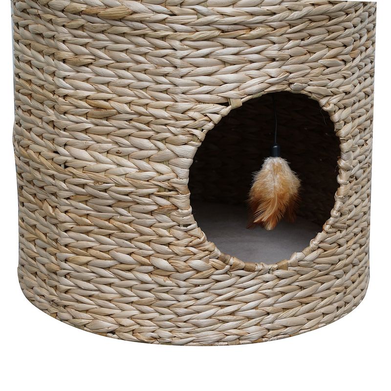Karliel Caverna Water Hyacinth Scratching Barrel 40 x 70cm (diameter x H)