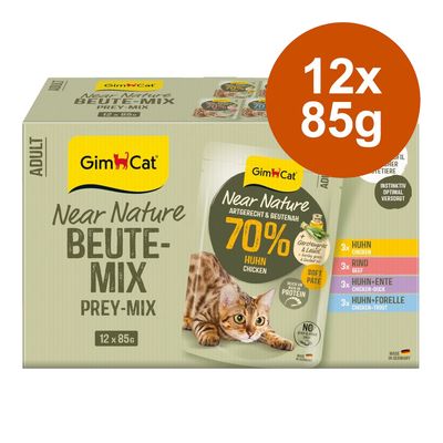 GimCat Near Nature 12 x 85g Mixed Pack (4 Varieties)