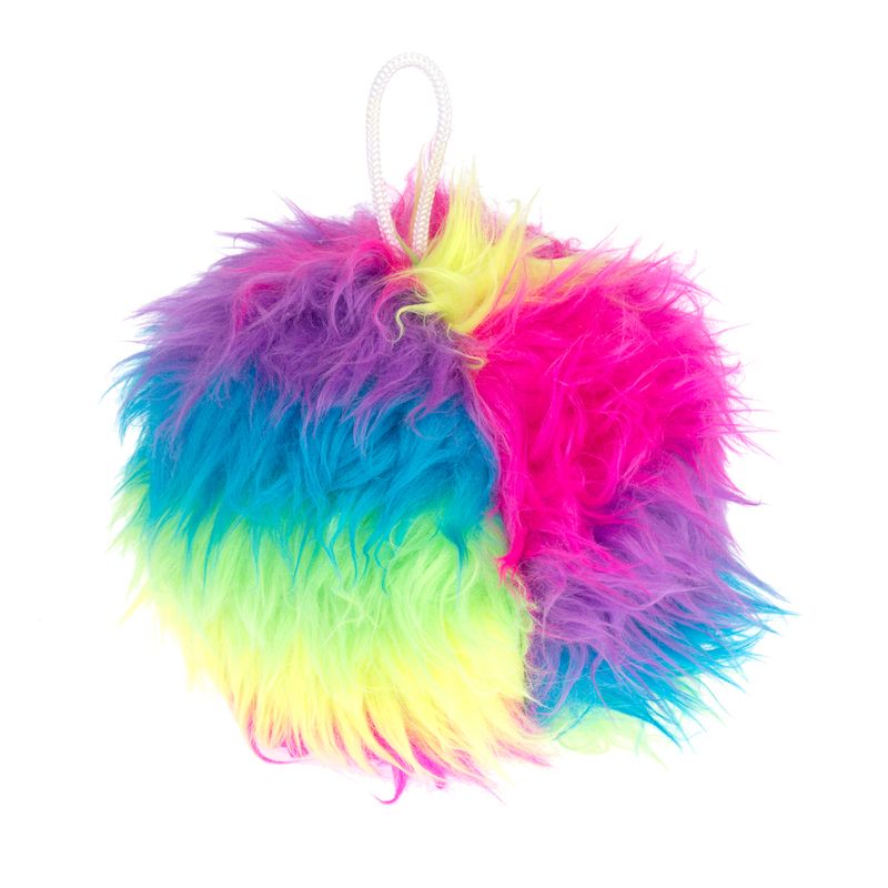 TIAKI Rainbow Squeaky Ball Dog Toy diameter 15cm