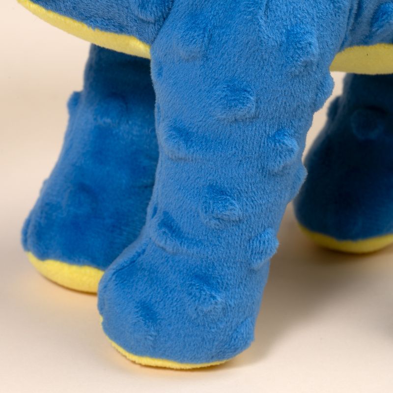 TIAKI Blue Dino Plush Dog Toy approx. 38 x 10 x 20 cm (L x W x H)