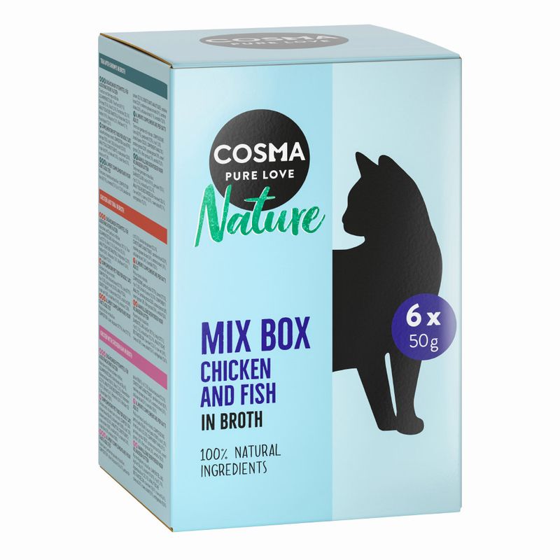 Cosma Nature Pouches Saver Pack 18 x 50g Mixed Pack (6 Varieties)
