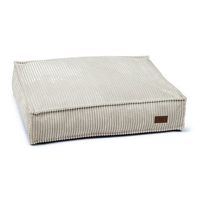 Designed by Lotte Ribbed Lounger Cushion - Light Grey approx. 70 x 55 x 15cm (L x W x H)