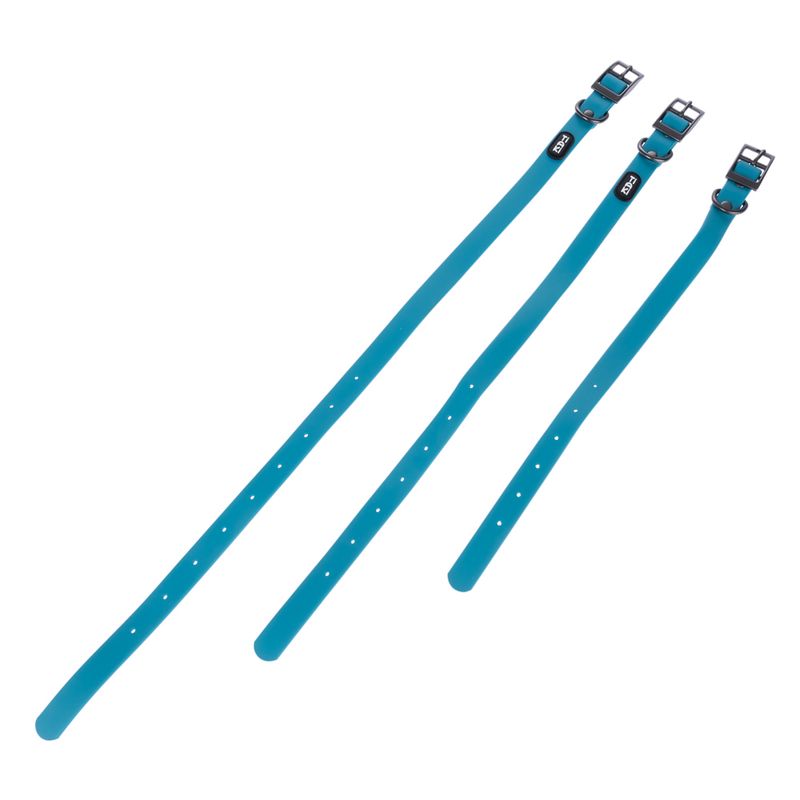 TIAKI water-repellent PVC collar, blue Size S: 24-36 cm neck circumference