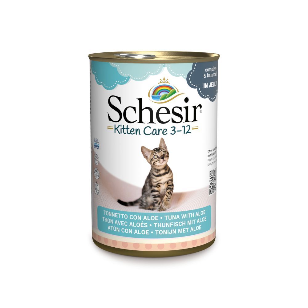Schesir in Jelly 6 x 140g Tuna With Aloe for Kittens