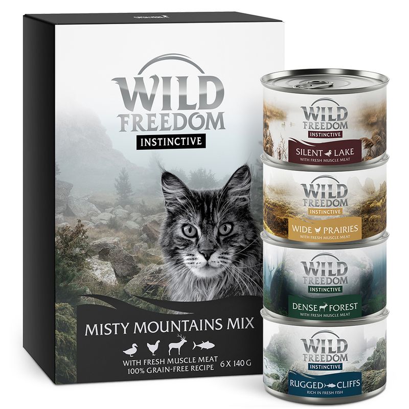 Wild Freedom Instinctive complementary food 6 x 140g Misty Mountains Mixed Pack