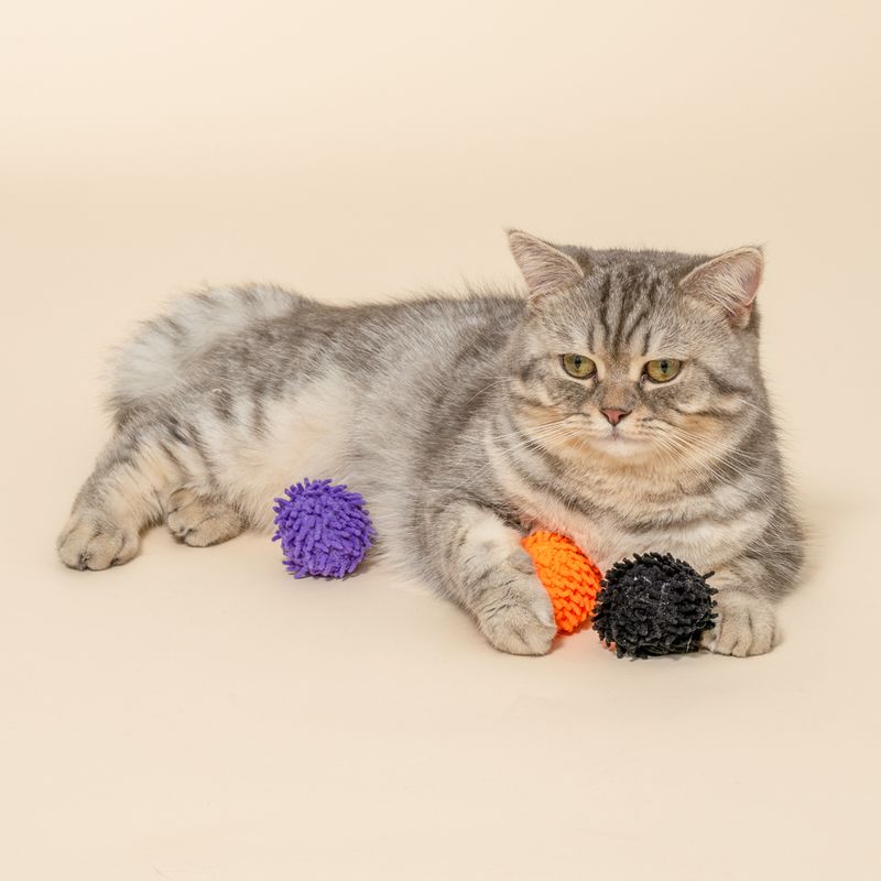 TIAKI Set 3 Halloween Catnip Moppy Balls – 3-Ball Set