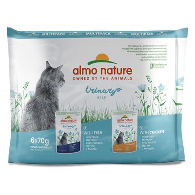 Almo Nature Holistic Urinary Help Pouches 70g Fish (6 x 70g)