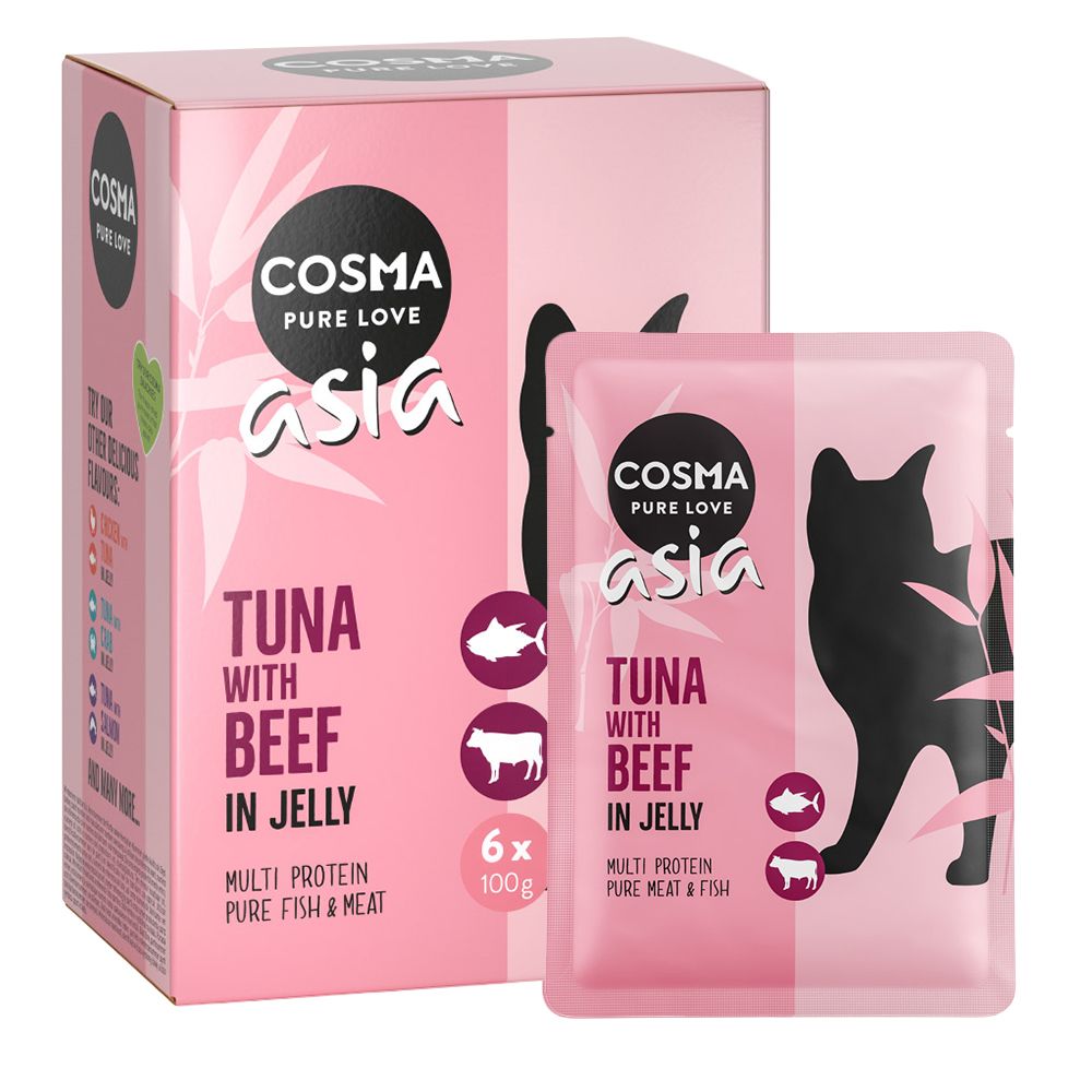 Cosma Asia in Jelly Pouches Saver Pack 24 x 100g Chicken with Chicken Liver